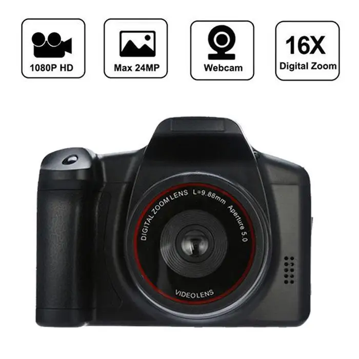 Full HD 1080P SLR Камера сухая батарея домашняя телефото цифровая камера цифровой фиксированный объектив 16X зум AV Interfac