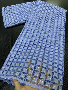 

XIYA African Dry Lace Fabric 2020 High Quality Lace Nigerian Swiss Voile Lace In Switzerland Punch Cotton For Wedding QF3449B-1