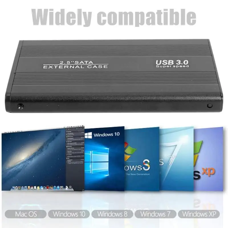 Vktech 2,5 дюймов USB 3,0 на SATA внешний портативный 6-гбит/с SSD жесткий диск корпус внешний жесткий диск HDD корпус касы