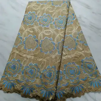 

New Design Cotton Lace African Lace Fabric White French Net Laces Fabric With Stones High Quality Swiss Voile Lace Fabric PRT01