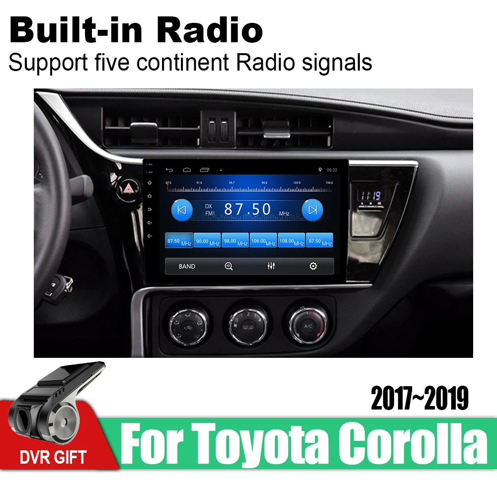Автомобильный gps мультимедийный плеер ZaiXi для Toyota Corolla 2017 ~ 2019 автомобильный Android