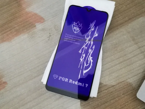 Bonaier абсолютно полный Клей закаленное стекло пленка для Xiaomi Redmi 7A 7 A черный экран протектор+ подарки