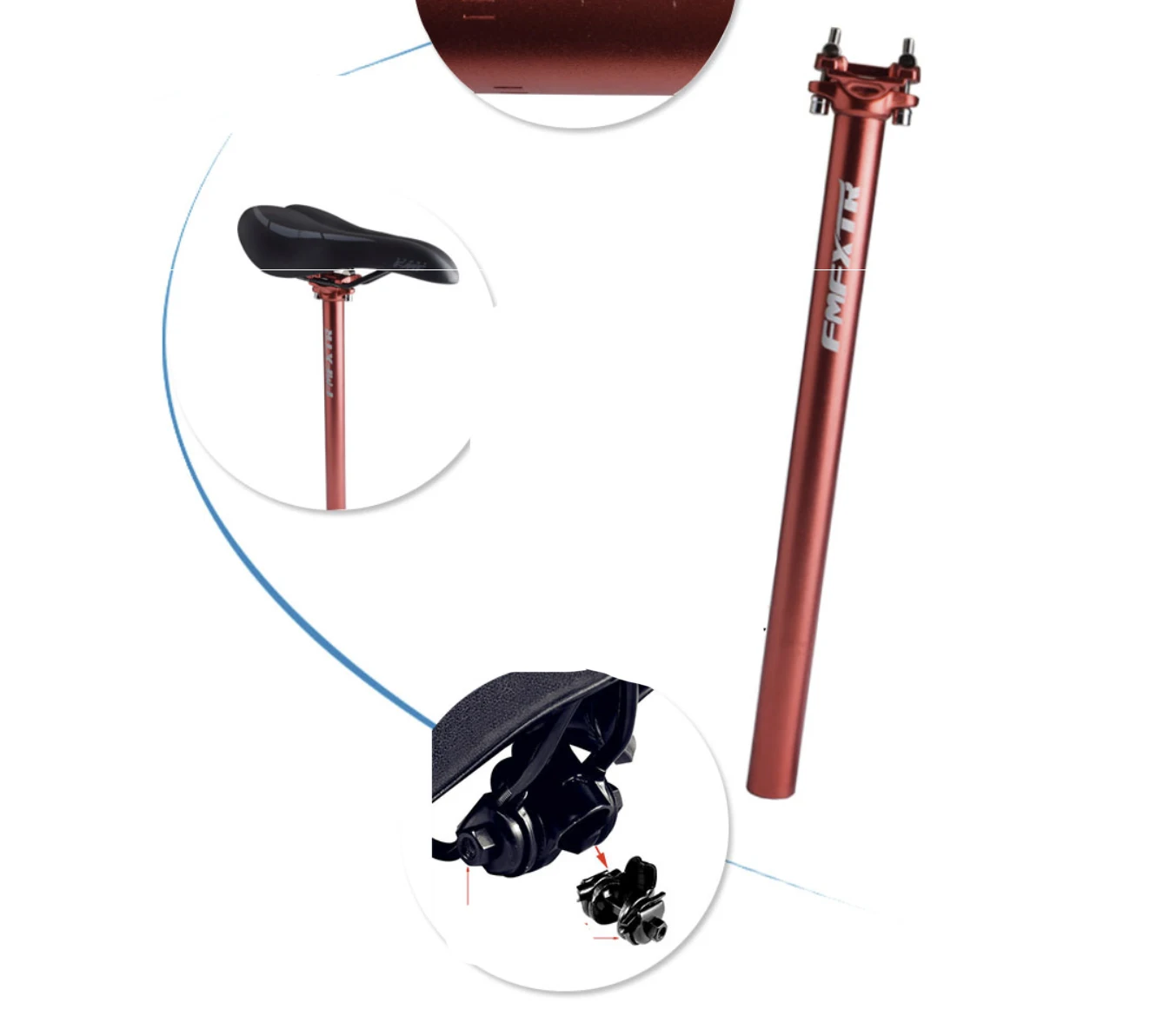 Tête De Selle De Vélo De Montagne Tête De Tuyau De Selle Tête De Vis De