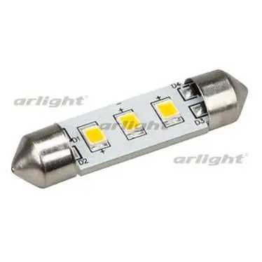 019430 Автолампа ARL-F37-3E Warm White(10-30V, 3 LED 2835) ARLIGHT