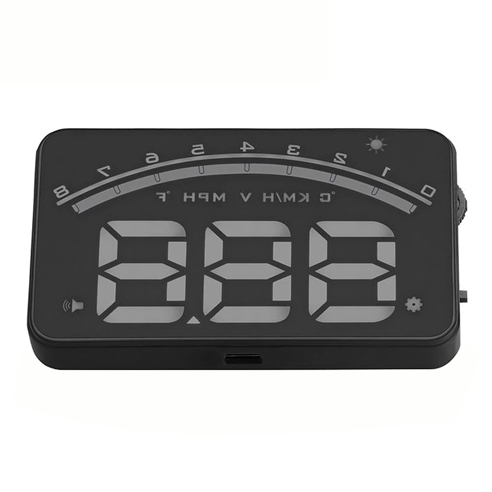 M6 HUD автомобиль Дисплей с противоскользящим коврик для стайлинга автомобилей OBD2 Цифровой Автомобильный спидометр 3," Экран транспортного средства ускорения Предупреждение