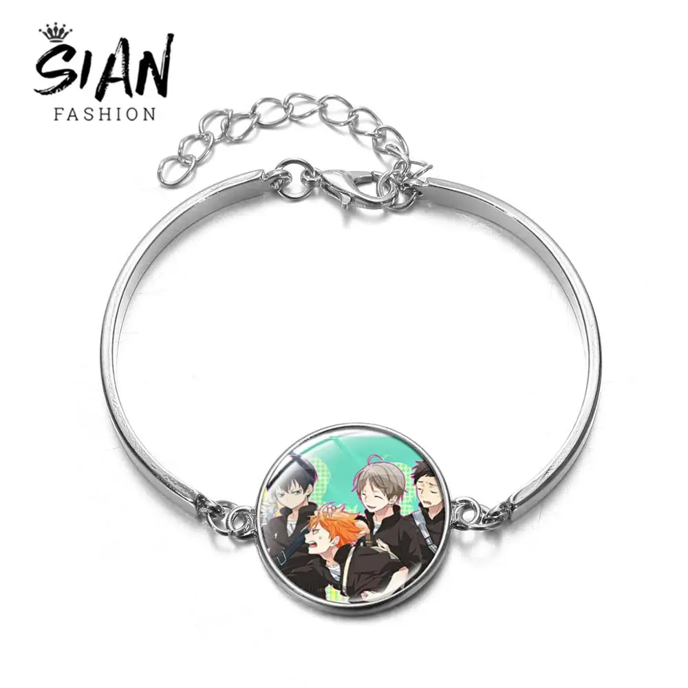 Аниме Манга Haikyuu! Браслет цепочка Hinata Shoyo Kageyama Мультяшные фигурки регулируемые