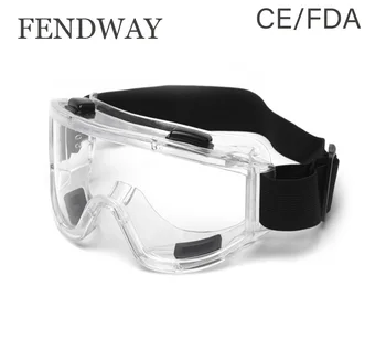 

CE/FDA Certificated Lab Standard Safety Goggles Glasses Protective Anti Fog Chemical Eyewear