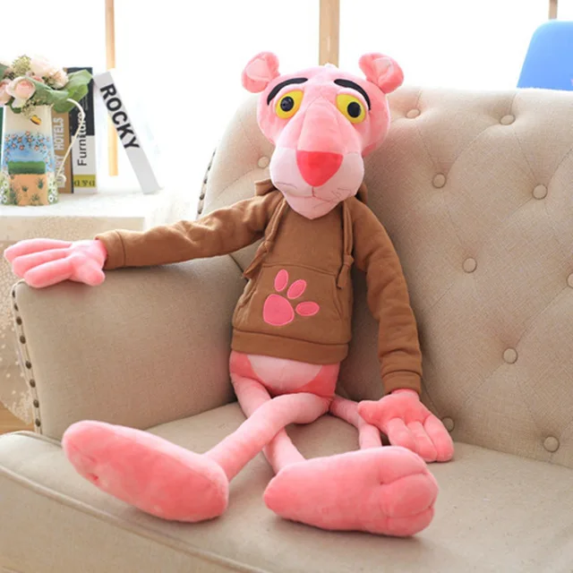 High Quality Big Size Baby Toys Plaything Cute Naughty Pink Panther Plush Stuffed Doll Toy Home Decor Kawaii Xtmas Gift 55-145CM - Цвет: brown