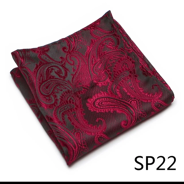 Newest style  Brand Factory Sale Top grade  Pocket Square Paisley Dropshipping Clothing accessories Memorial Day Fit Workplace SP22