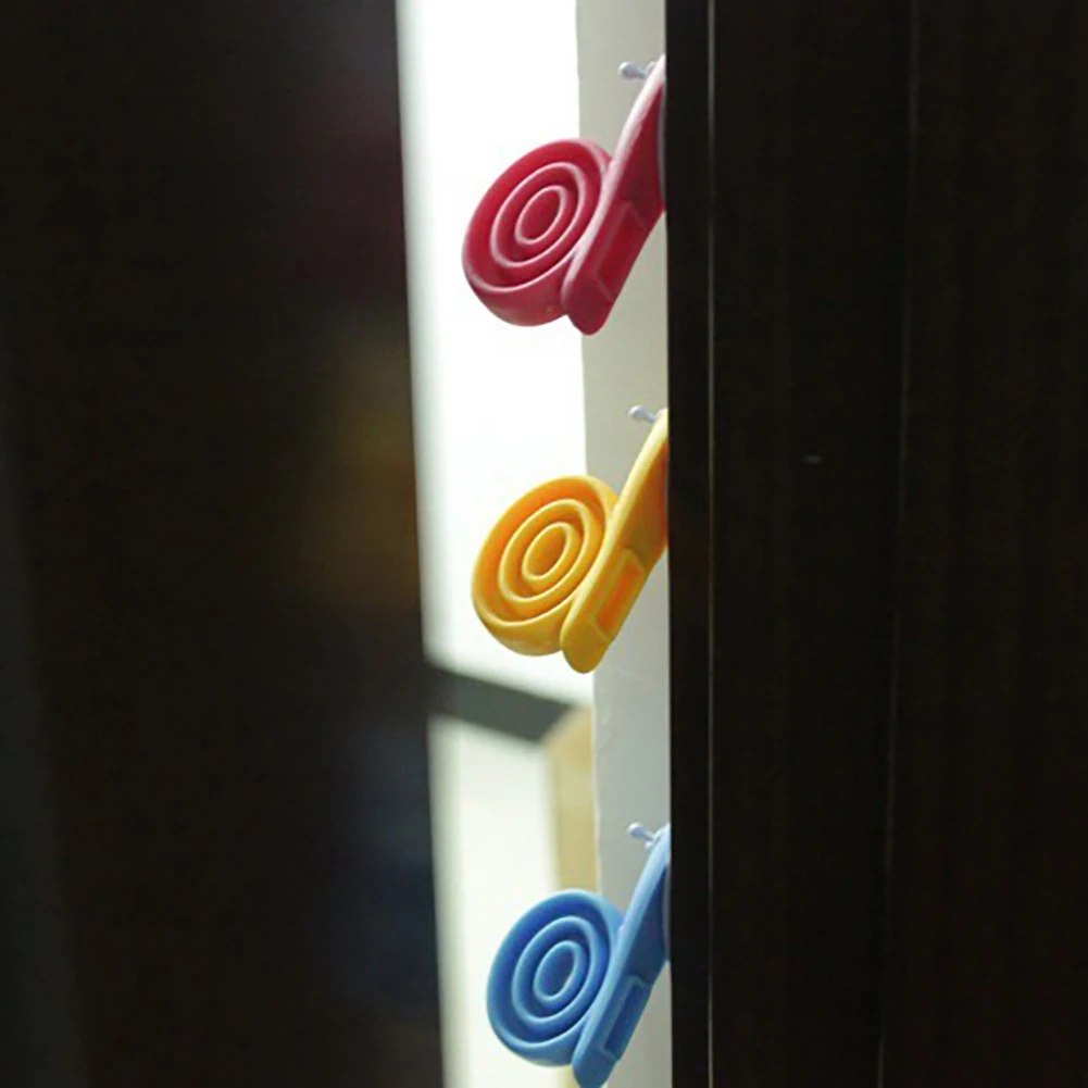 3 шт многоцветные в форме улитки противоскользящие защелкивающиеся детские защитные дверные стопоры Новые
