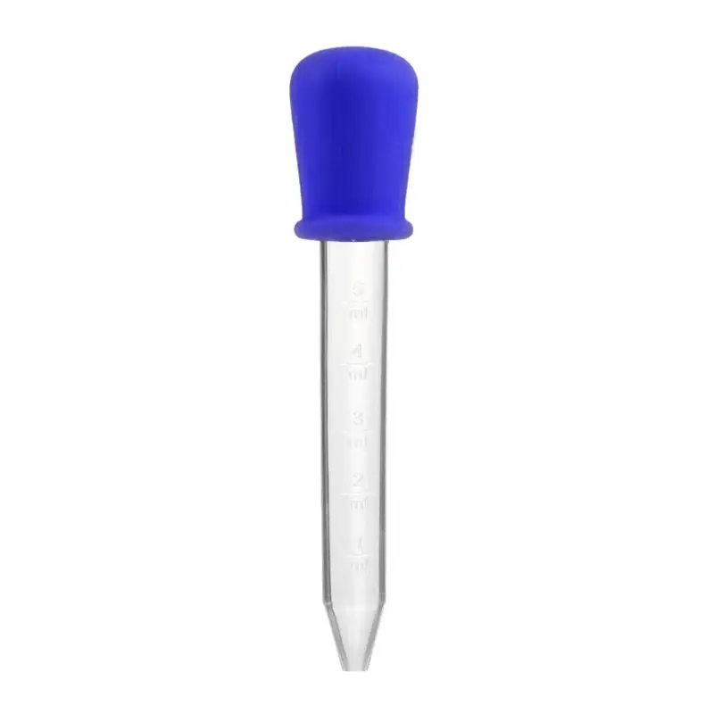 Dark Blue-1Pcs 10 шт. жидкие капельницы и 2 щетки Детские капельницы Медицина Фидер капельницы пипетки DXAD - Цвет: Dark Blue-1Pcs