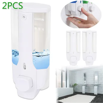 

2PCS 350ml Soap Dispenser Wall-mount Shower Bath Shampoo Dispenser Liquid Soap Container Bathroom Accessories Soap Dispenser