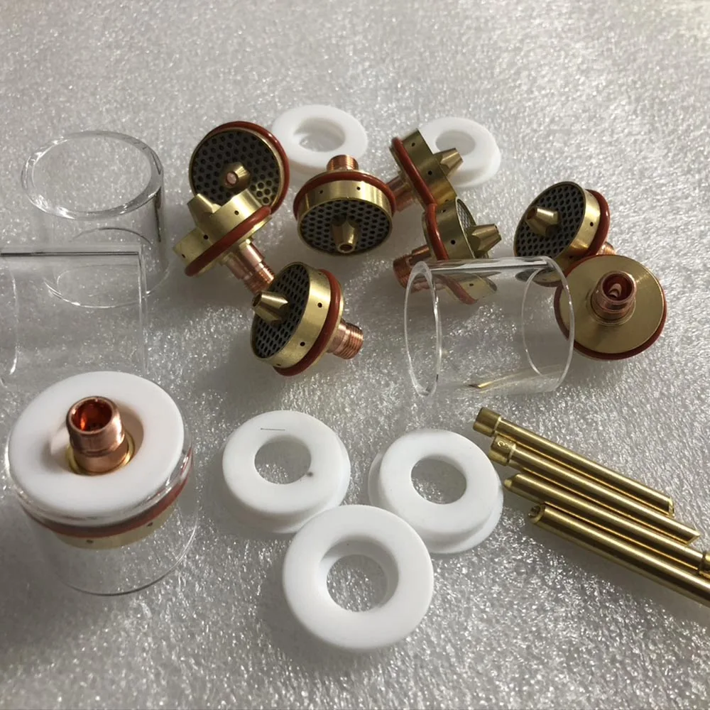 GSPLD TIG сварочный фонарь с газовыми линзами, набор стеклянных чашек Pyrex для ружья TIG сварочный пистолет WP17 18 26