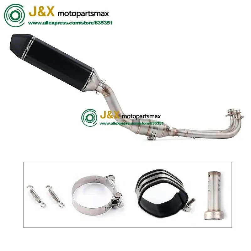 T-max Tmax 500 530 Tmax500 Tmax530 полная выхлопная система мотоцикла средняя Соединительная Модифицированная средняя Соединительная труба