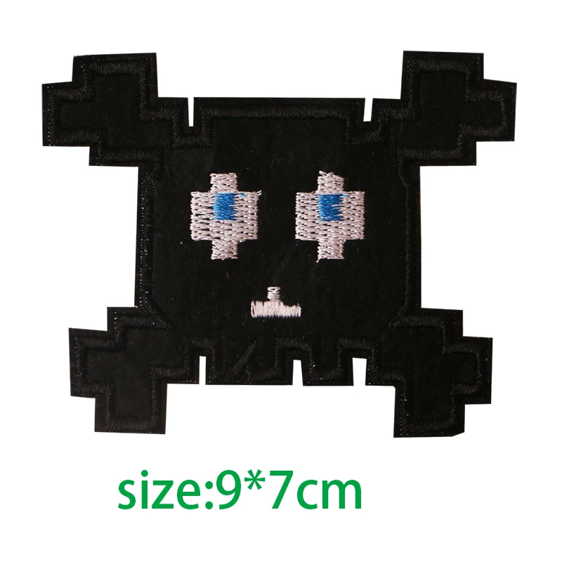 9x7cm 2 Pcs Cartoon Decorative Patch Girl, earth icon Embroidered Applique Patches For DIY Iron on Badges Stickers on a backpack - Color: 9x7cm