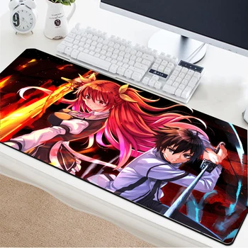 

Yuzuoan anime falling knight hero sword pattern mouse pad large size lock edge non-slip waterproof office desk pad