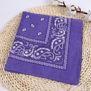 

Printing Square Towel Cotton Handkerchief Wristband Hip Hop Style Multifunctional Head Wrap Outdoor Riding Neck Scarf