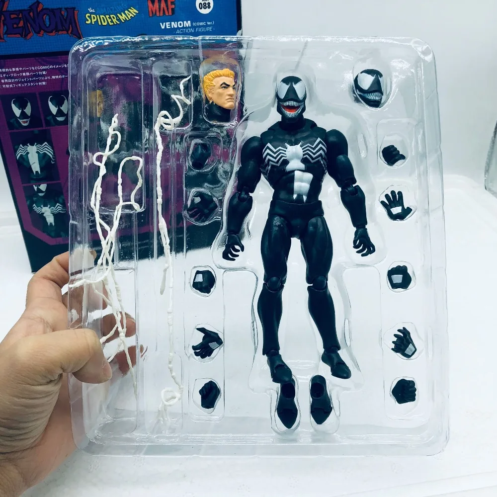 16 см горячий Веном Mafex 088 комиксов версия человек паук фигурка Модель Коллекционная игрушка Рождественский подарок для детей