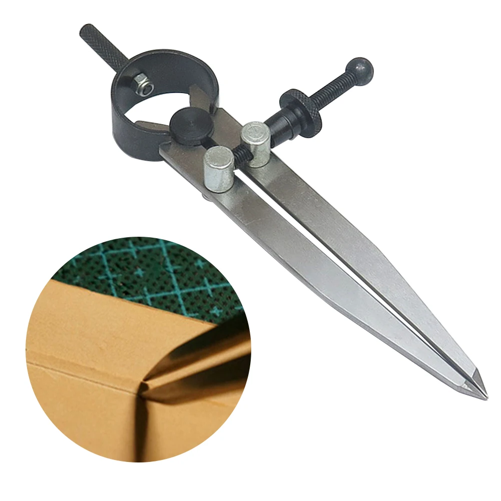 Adjustable Leather Tool Durable Sewing Handmade Scratch Rotating Wing Divider DIY Craft Metal Edge Creaser