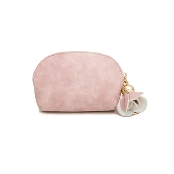 

GIRL Leather Small Mini Wallet Holder Female Wallet Case Clutch Carte Porte Card Key Money Bag Zip Coin Purse Holder