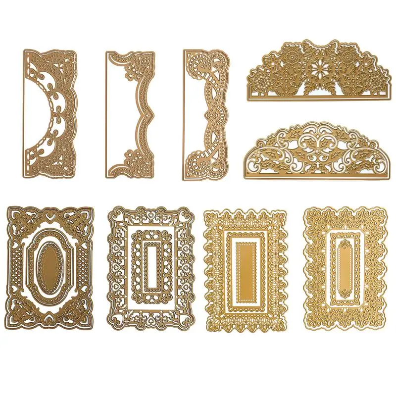 

Rectangular Snowflake Flowers Frame Metal Cutting Dies New Craft Dies For Embossing Paper Card Making Scrapbooking Decoration