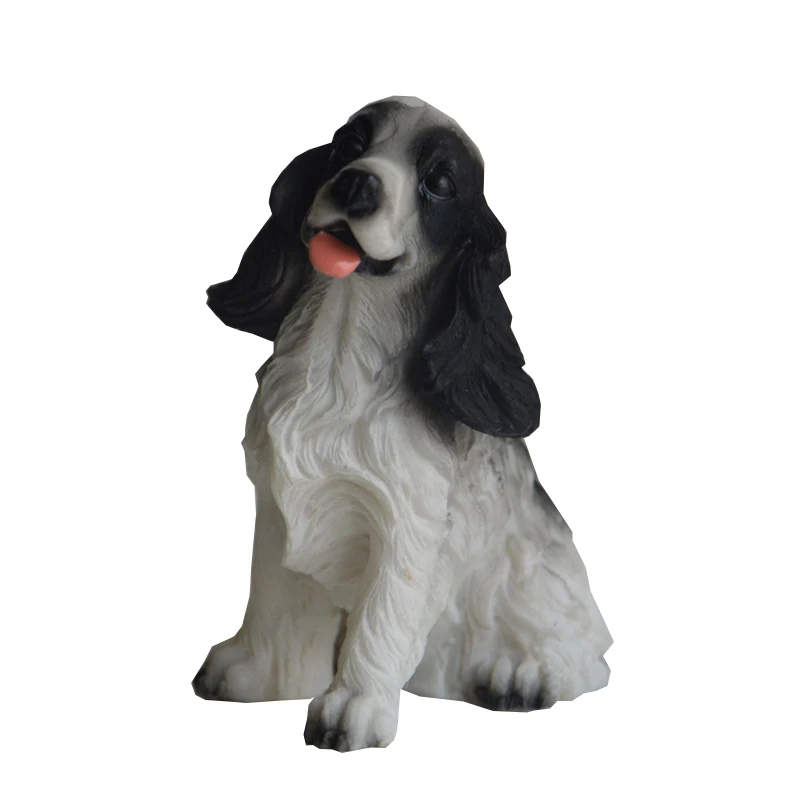 Dog Statue Ornament 1Pc Lovely Dog Ornaments Creative Landscaping Doll Miniature Shop Dog Model Garden Puppy Figurine Home Decoration Accessories