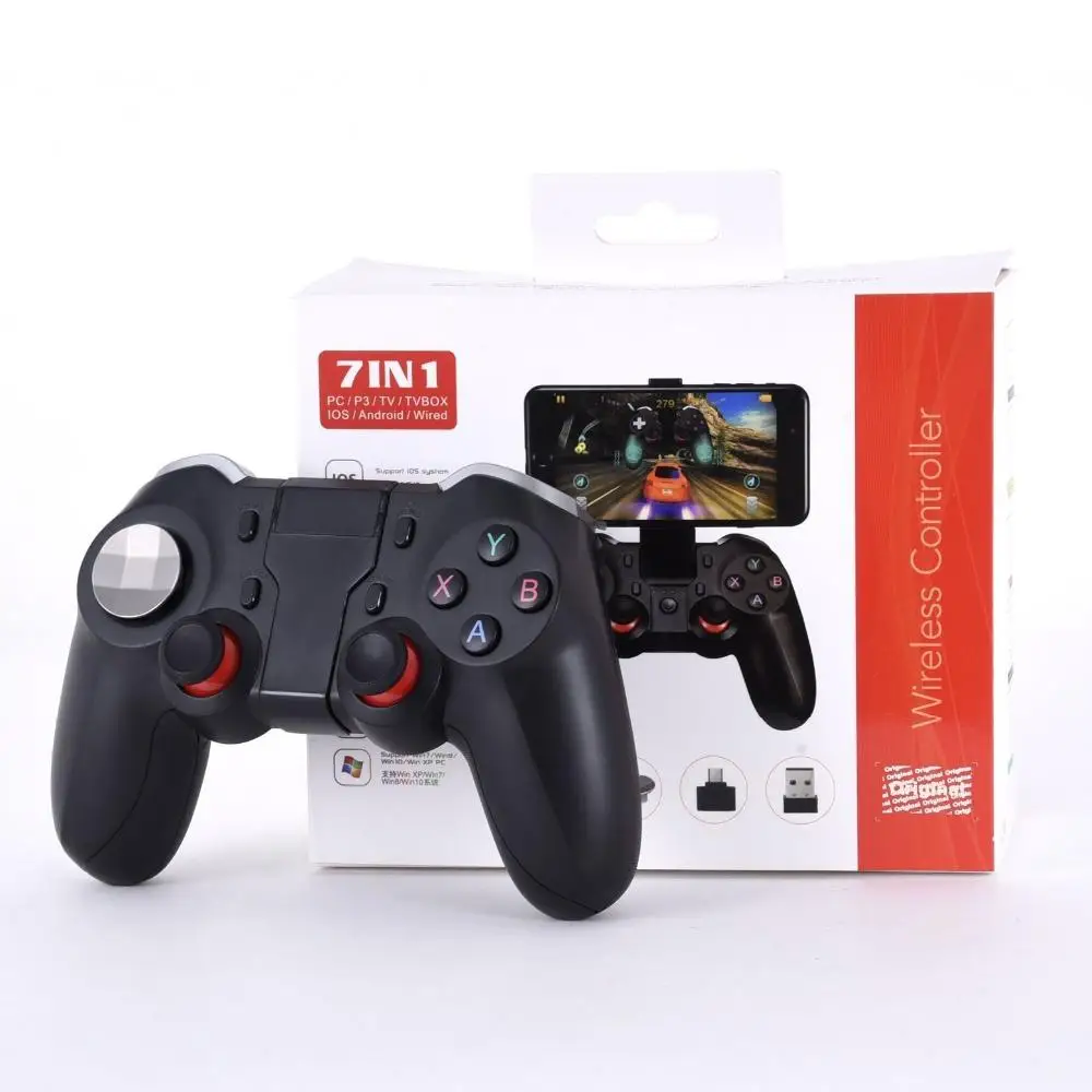 Wireless Bluetooth Gamepad For PUBG Joystick Game Controller Double Vibration Motor For Android Mobile Phone PC TV TV Box