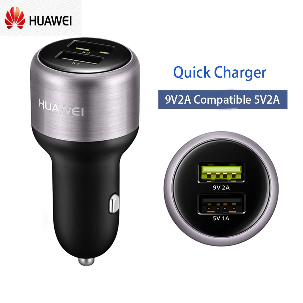 Оригинальное зарядное устройство для быстрой зарядки HUAWEI CP31, 9 В, 2 А, Макс., 18 Вт, двойное зарядное устройство USB, 2 А, кабель type-C