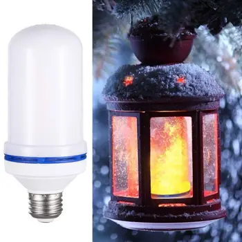 

Christmas LED Flame Effect Fire Light Bulbs 4 Modes with Upside Down Effect Lamp