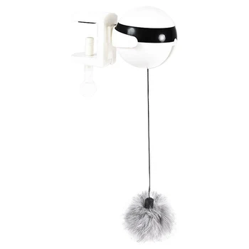 

Newest Self Playing Cat Toy Cat Teaser Automatic Lifting Electric Ball with Fluffy Ball