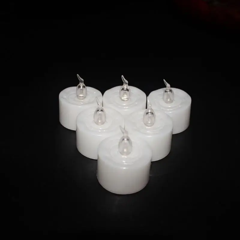 12PCS Electronic LED Tea Light Candles Realistic Battery-Powered Flameless Candles For Home Bedrrom Party Wedding festival decor