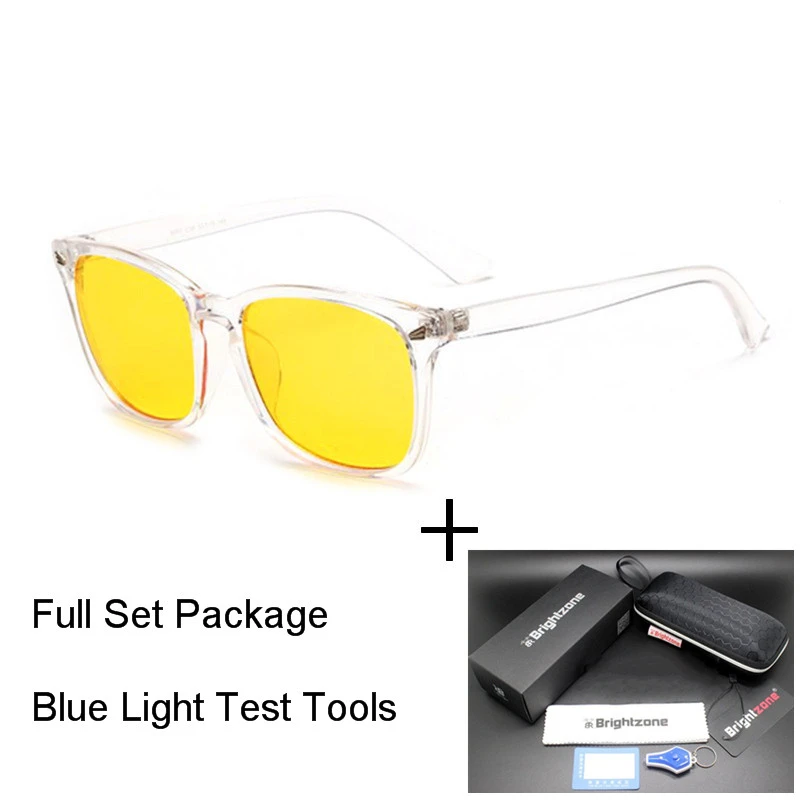 Clear Y Fullset Антибликовыми свойствами светильник Блокировка UV400 с защитой от радиации игровой защита для мобильного телефона, очков компьютерные очки геймера очки для MenWomen - Цвет оправы: Clear Y Fullset