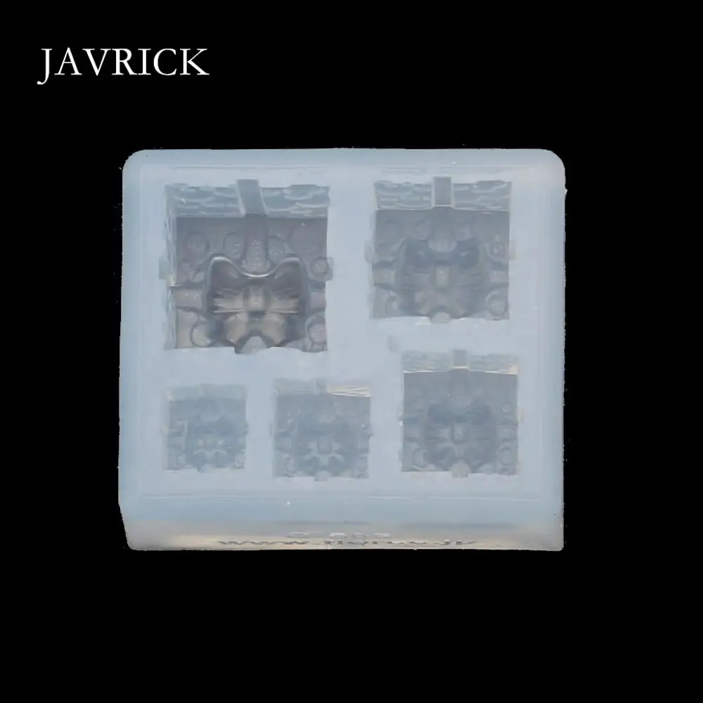 

Mini Size Christmas Gift Box Pendant Silicone Resin Molds Craft Tools DIY Necklace Bracelet Accessories Jewelry Making Tools