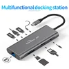 Blueendless Usb C Hub Adapter 9 in 1 Docking Station,1000Mbps Ethernet Lan Port, 3.5Mm Aux, 3X Usb 3.0, Tf/Sd Card Reader 5