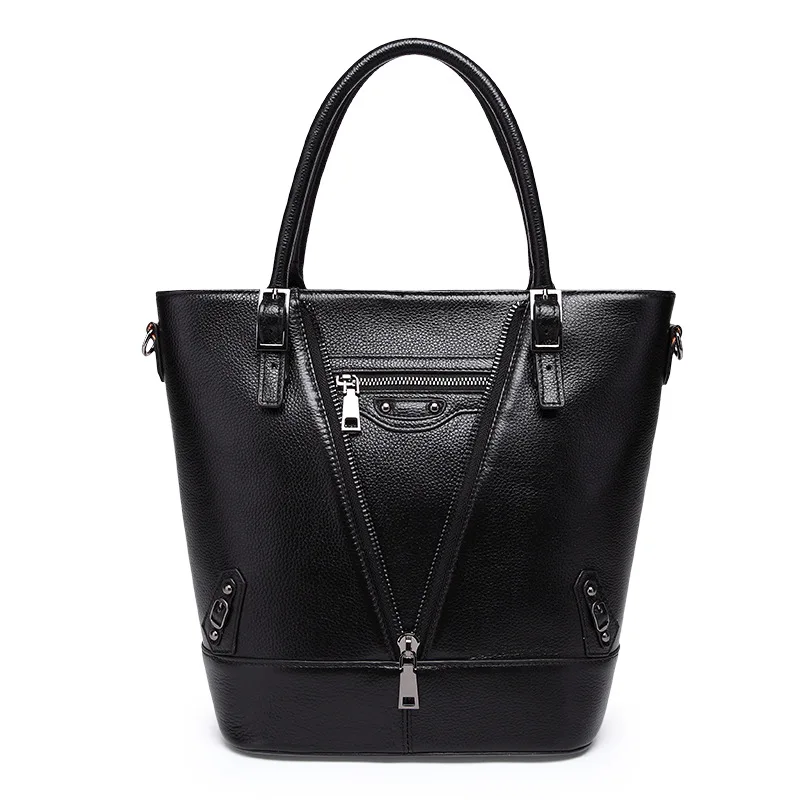 

Xiang Cowhide with 2019 Autumn And Winter New Style First Layer WOMEN'S Cow Leather Bag Europe And America Shoulder Bag/ Hand Ba
