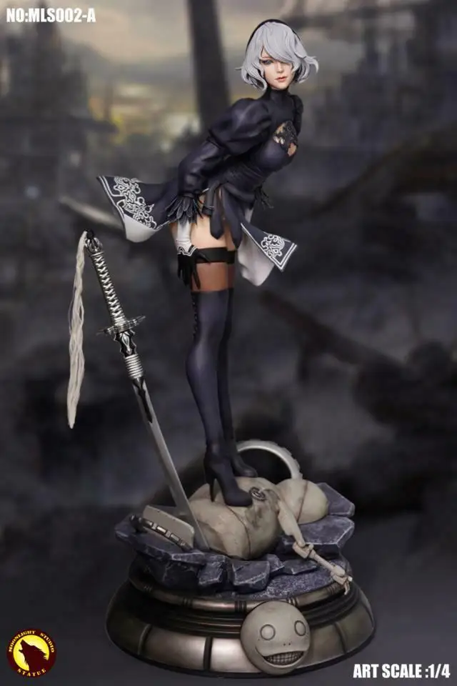 Коллекционная MLS002 1/4 PS4 игра NieR Automata 2B Йорга № 2 Тип Статуя Фигурка Модель 51 см для поклонников подарки