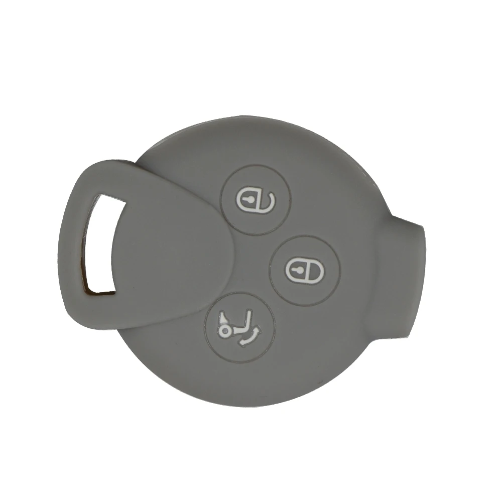 Keyforkess3 pulsanti per Benz Mercedes Smart Fortwo 451 MB City Roadster Silicone Remote Car Key Shell custodia protettiva copertura in gomma - He0dfd73520b54cd1bd3fd3834bec3174X
