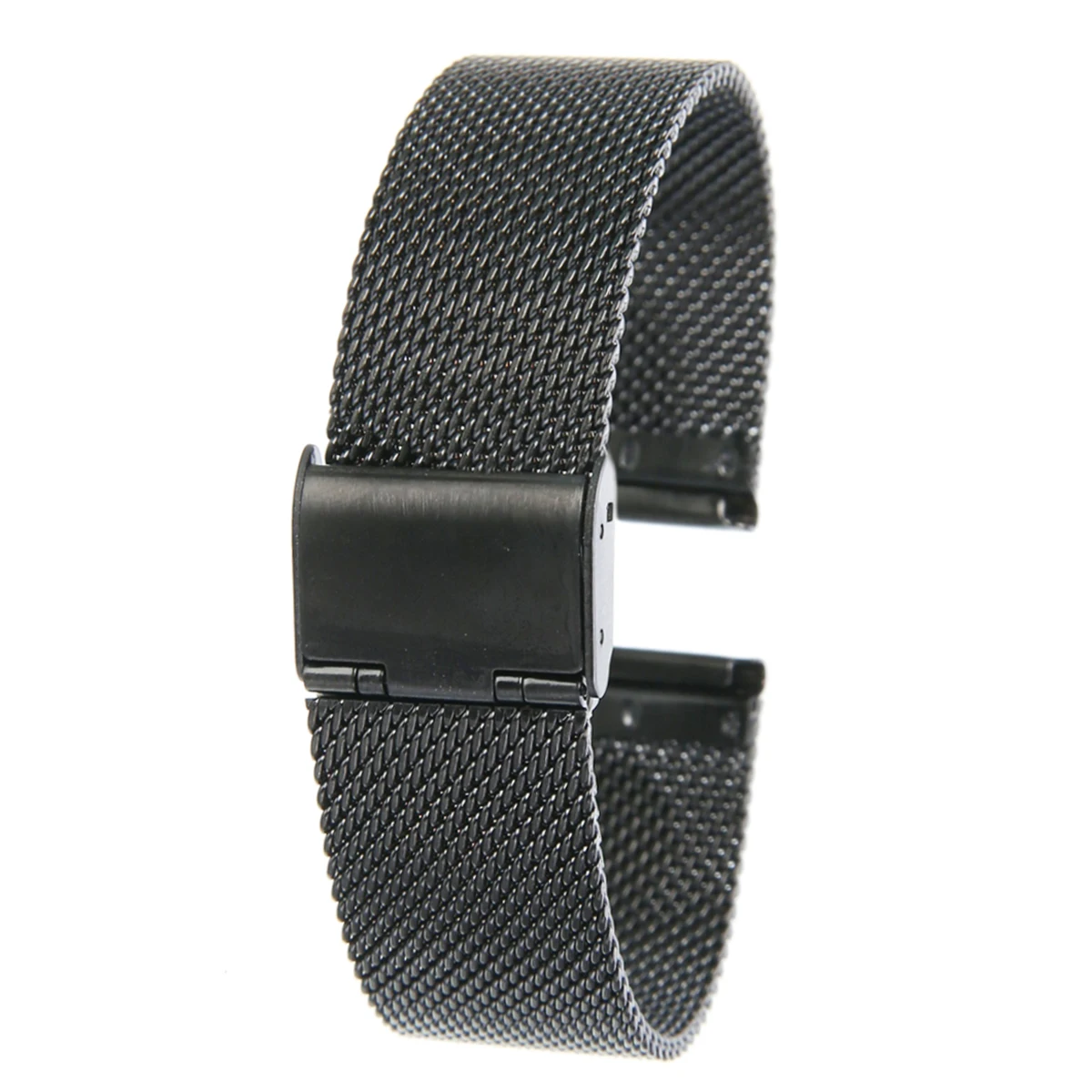 12mm/14mm/16mm/18mm/20mm/22mm/24mm Stainless Steel Watch Strap Straight End Bracelet Mesh Buckle Watch Band 4 Colors Shellhard