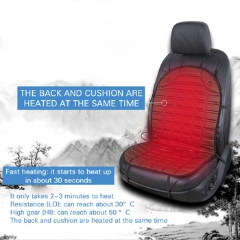 

12V Heated Car Seat Cushion Black Brown Grey Car Electric Heated Seat Pad Winter Warm Auto Cushions Pad Interior Accessories