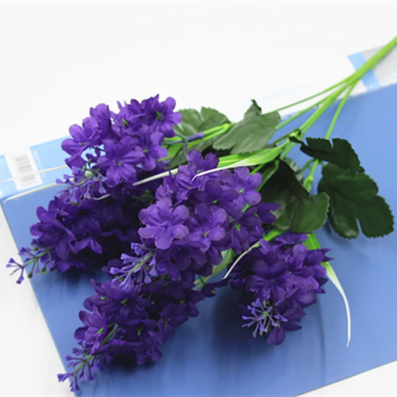 Elegant Hyacinth Violet Artificial Floral Arrangement - 5 Blooms for Bridal, Birthday, and Home Decor Celebrations