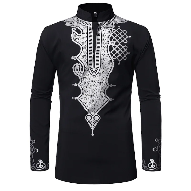 Африканские рубашки с длинным рукавом модная мужская рубашка camisas para hombre 3 цвета |