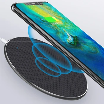 

Qi Wireless Charger For iPhone Samsung Xiaomi Huawei Fast Charger10W/QC3.0 Portable Quick USB Charging Pad Qi Certified Phone