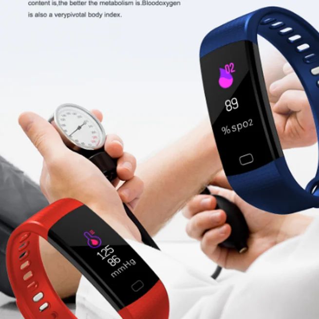 Y5 Смарт-часы монитор сердечного ритма фитнес-трекер Smartwatch цветной экран кровяное давление Pedomater PK Mi Band 3 Y5