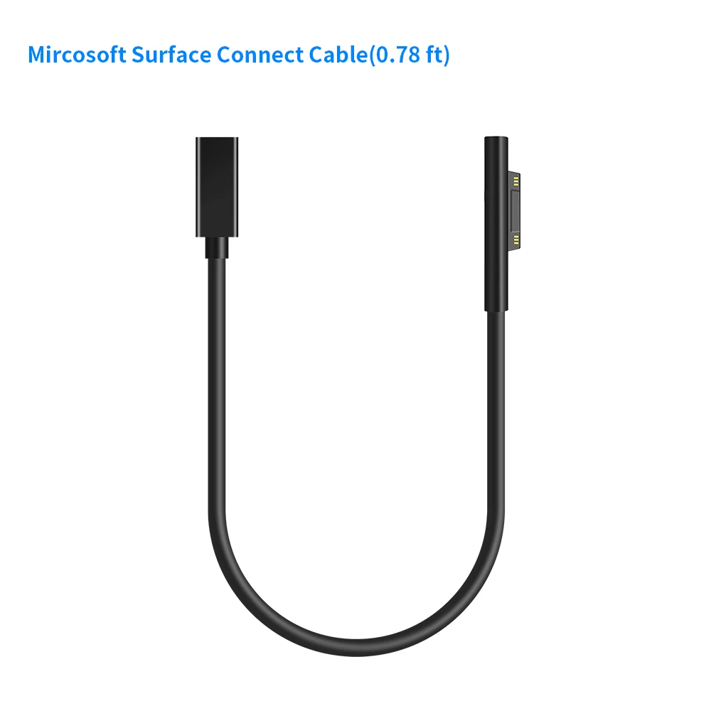 Rocketek usb type C PD адаптер питания конвертер DC штекер зарядный кабель шнур для microsoft Surface Pro 3 4 5 6 Go зарядное устройство 24 см