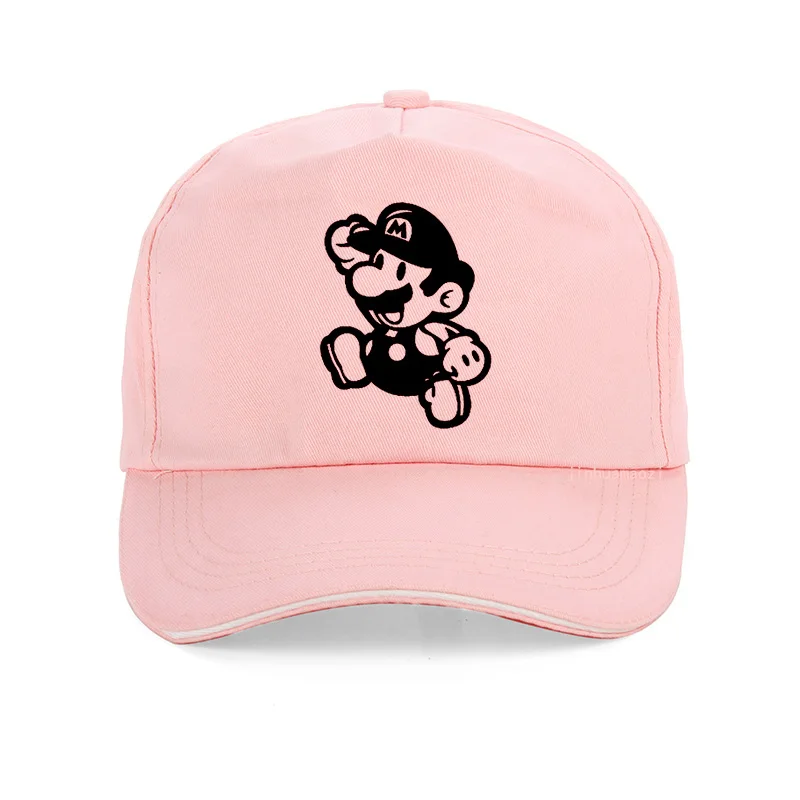 Розовый Супер Марио Одиссея шапка для косплея Luigi Bros бейсбольная кепка s аниме аксессуары для женщин мужчин Хэллоуин подарки Марио Кепка Snapback - Цвет: Розовый