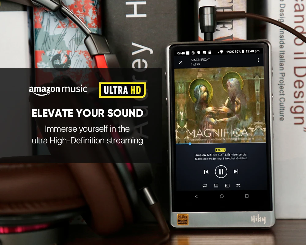HiBy R6 Высокое разрешение аудио портативный плеер Hi Res музыкальный Bluetooth MP3 HiFi Amazon