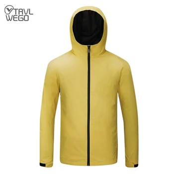 

TRVLWEGO Men's Hiking Jacket Men Spring Autumn Windbreaker Climbing Trekking Coat Outdoor Softshell Waterproof Jackets Women