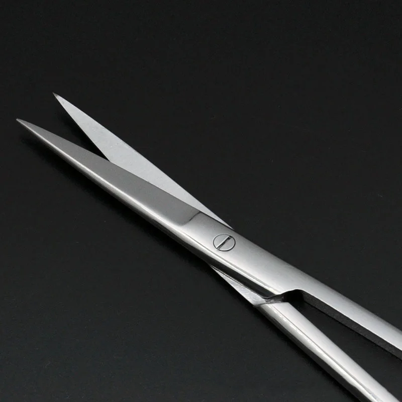 Stainless Steel Surgical Scissors Curved Scissors Straight Pointed Eye Ophthalmic Double Eyelid Scissors 16mm18cm Stitches 5