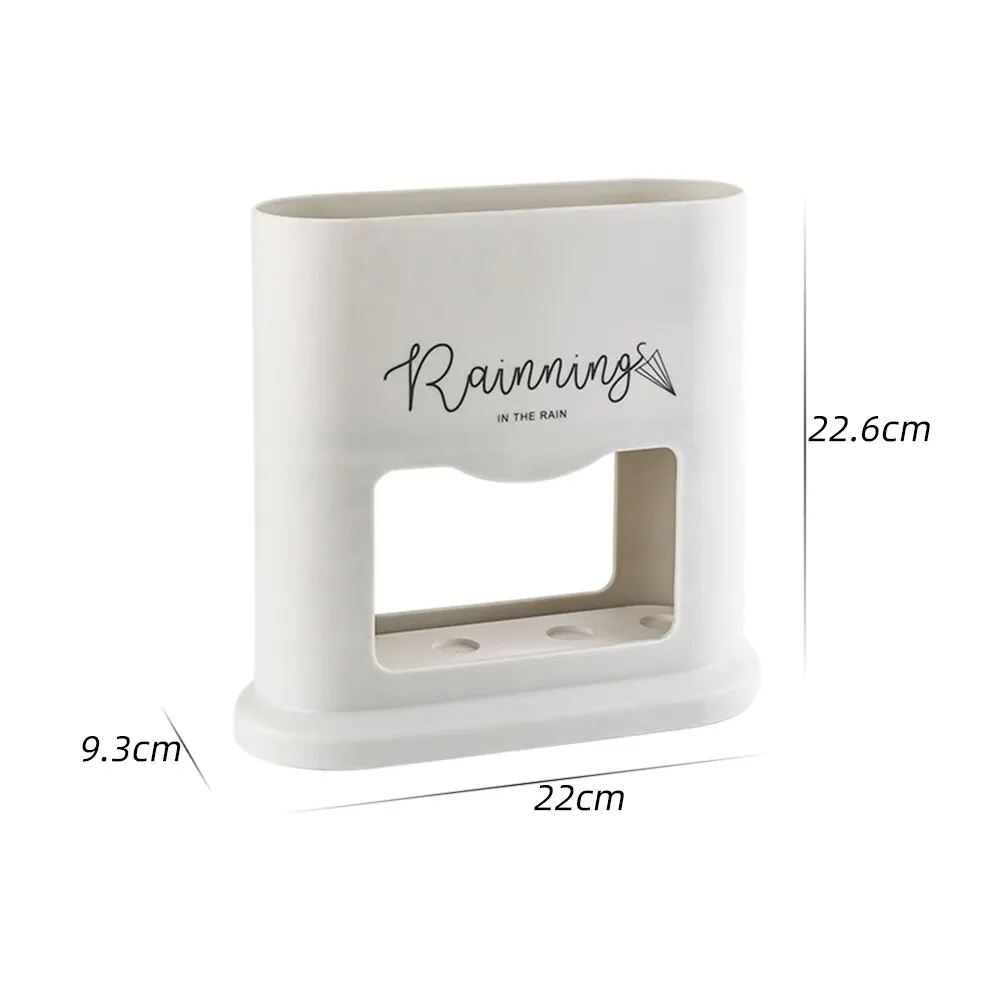 1PC Nordic Style Umbrella Stand Rack Umbrella Holder Plastic Organizer Indoor Home Office Decor Storage 22.6x9.3x22cm