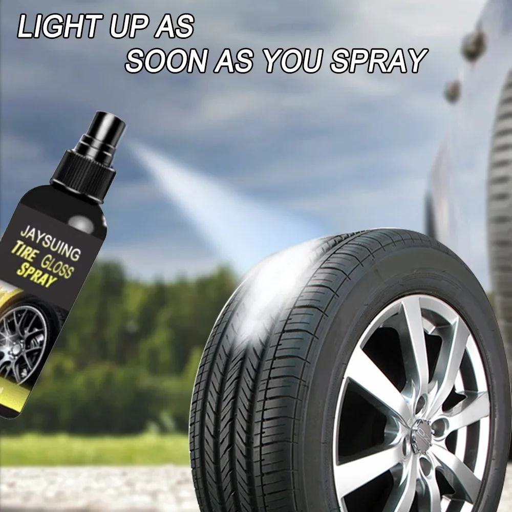 30ml/50ml Car Tire Shine Spray Car Wheel Tire Cleaning Refurbishing